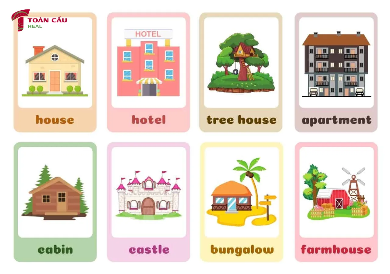 Từ vựng tiếng anh về kiến trúc và cấu trúc nhà ở